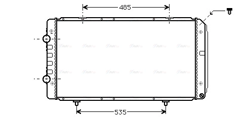 Radiator, engine cooling (PEA2268)
