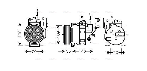 Compressor, air conditioning (AUAK187)