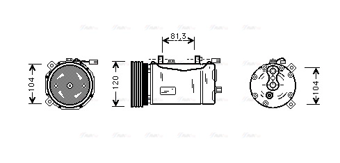 Compressor, air conditioning (VNAK172)