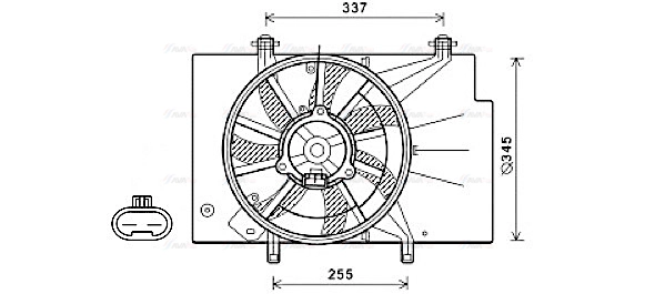 Fan, engine cooling (FD7582)