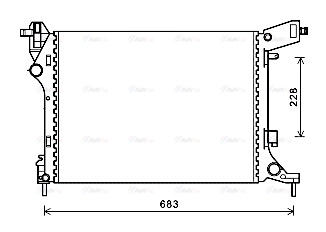 Radiator, engine cooling (FTA2413)