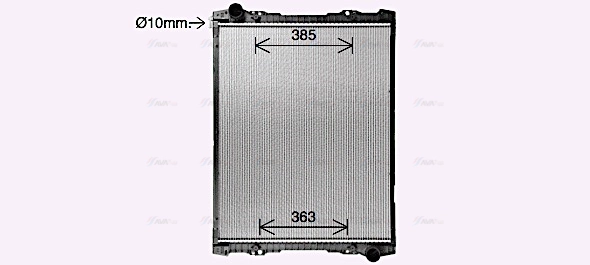 Radiator, engine cooling (SC2063)