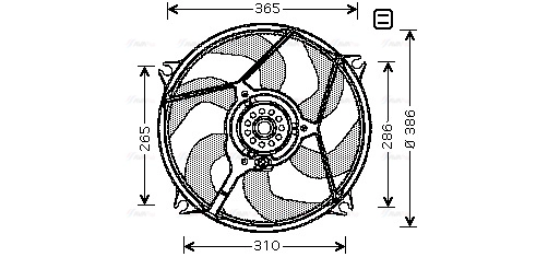 Fan, engine cooling (CN7531)