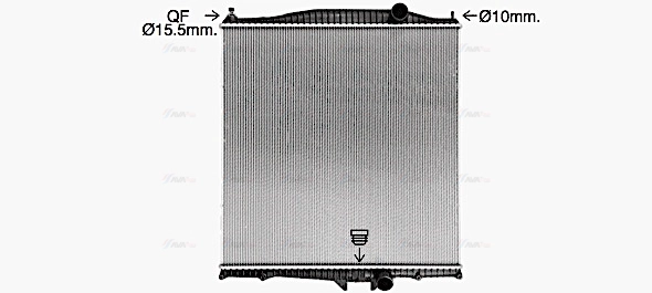 Radiator, engine cooling (VL2103)