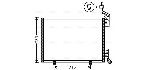 Condenser, air conditioning (FD5444)