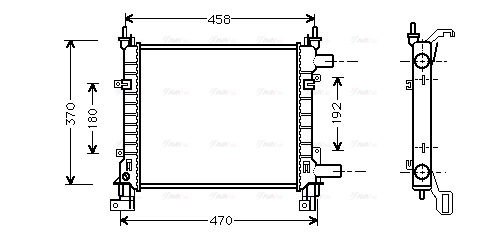 Radiator, engine cooling (FDA2260)