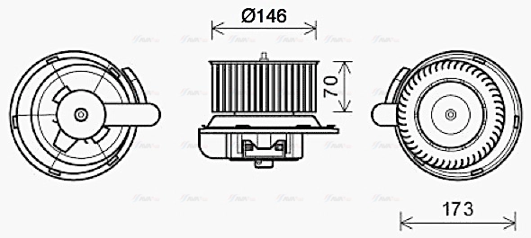 Interior Blower (ME8287)