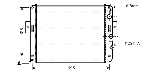 Radiator, engine cooling (IV2061)