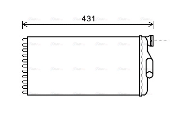 Heat Exchanger, interior heating (ME6279)