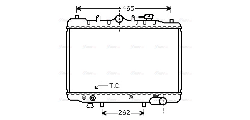 Radiator, engine cooling (MZ2024)