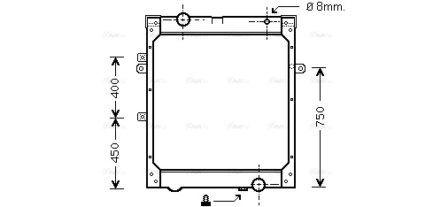 Radiator, engine cooling (MNA2004)