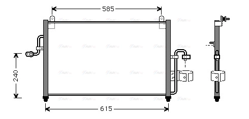 Condenser, air conditioning (DW5011)