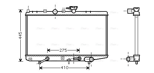 Radiator, engine cooling (KA2034)