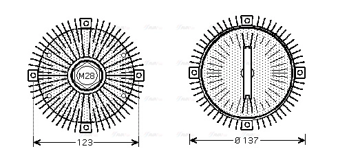 Clutch, radiator fan (MSC411)