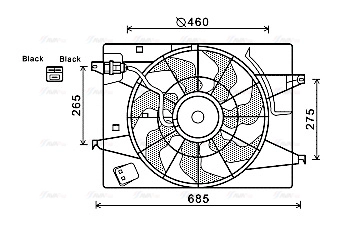 Fan, engine cooling (HY7533)