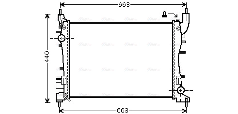Radiator, engine cooling (FTA2358)
