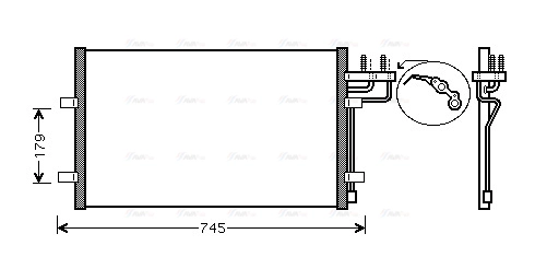 Condenser, air conditioning (FDA5367)