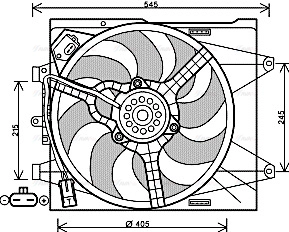Fan, engine cooling (FT7564)