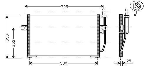 Condenser, air conditioning (VO5128)