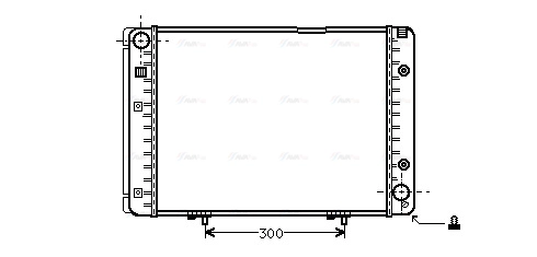 Radiator, engine cooling (MS2100)