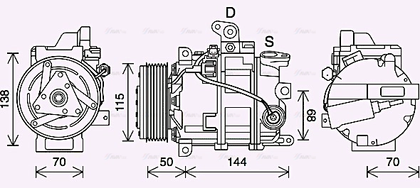 Compressor, air conditioning (DNAK447)