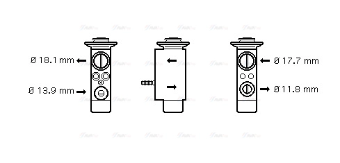 Expansion Valve, air conditioning (BW1238)
