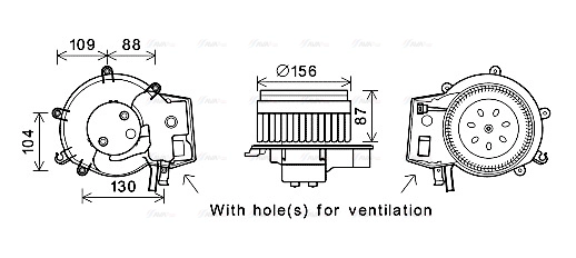 Interior Blower (MS8625)