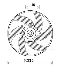 Fan, engine cooling (PE7551)