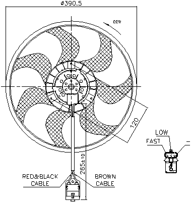 Fan, engine cooling