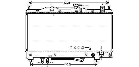 Radiator, engine cooling (TOA2240)