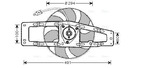 Fan, engine cooling (RT7535)