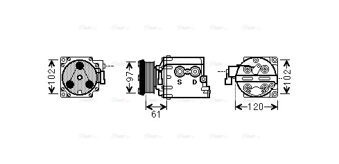 Compressor, air conditioning (FDAK436)
