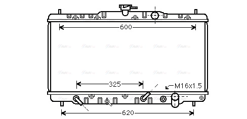 Radiator, engine cooling (HDA2053)