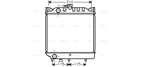 Radiator, engine cooling (SZ2006)