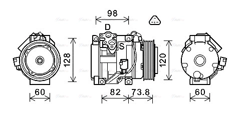 Compressor, air conditioning (TOK726)