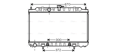 Radiator, engine cooling (DN2289)