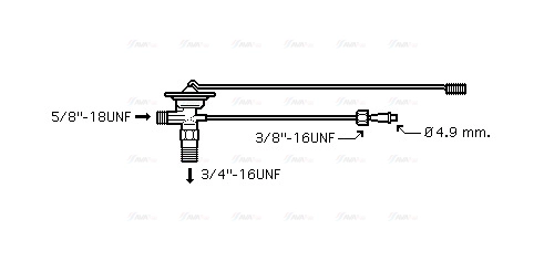 Expansion Valve, air conditioning (MZ1174)