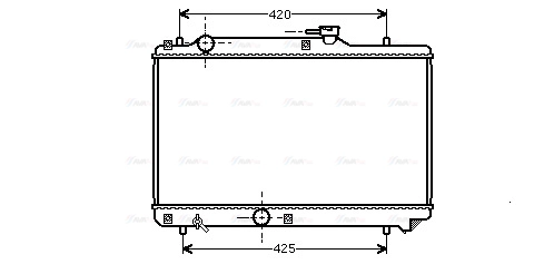 Radiator, engine cooling (SZA2035)