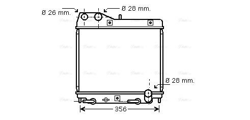 Radiator, engine cooling (HD2161)