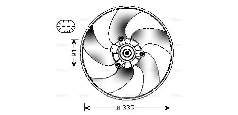 Fan, engine cooling (PE7553)
