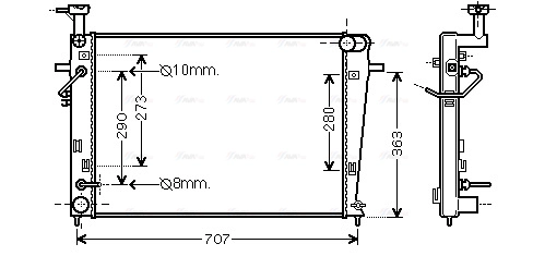 Radiator, engine cooling (HY2211)