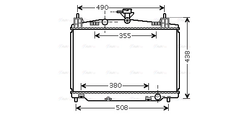 Radiator, engine cooling (MZ2213)