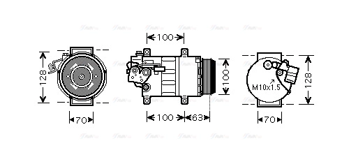 Compressor, air conditioning (MSAK404)