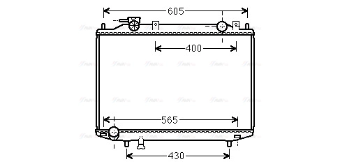 Radiator, engine cooling (MZ2235)