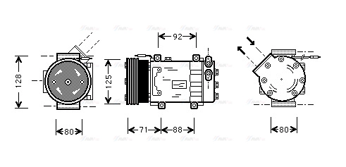 Compressor, air conditioning (RTK127)