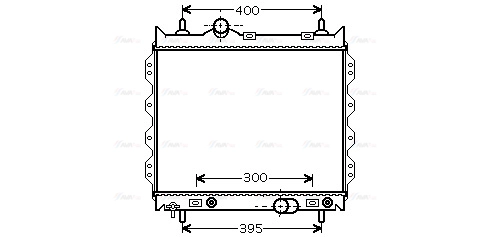 Radiator, engine cooling (CR2072)