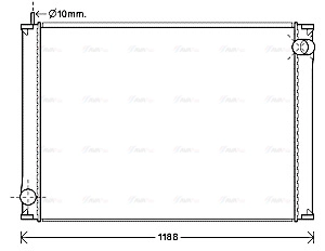 Radiator, engine cooling (IV2119)