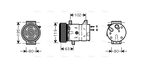 Compressor, air conditioning (RTAK440)