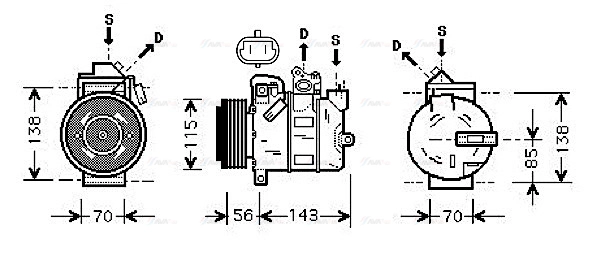 Compressor, air conditioning (OLAK357)