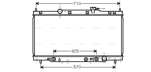 Radiator, engine cooling (HD2163)